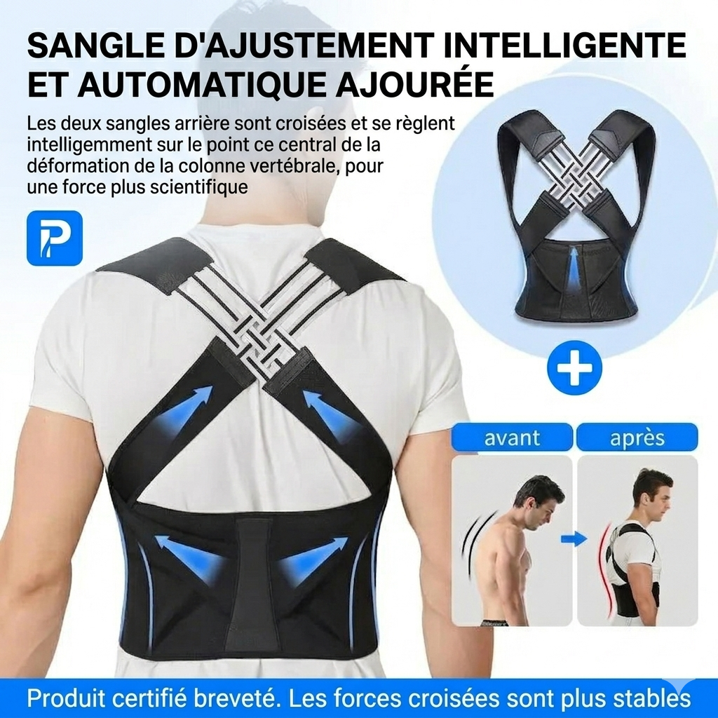 Ceinture ErgoRelief™  Améliore la Posture et soulage les douleurs épaules