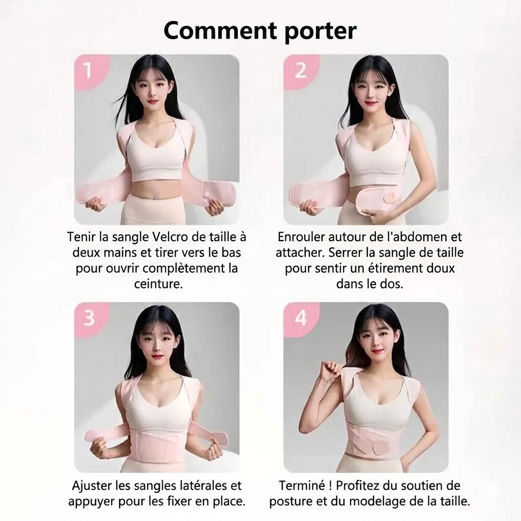 Ceinture ErgoRelief™  Améliore la Posture et soulage les douleurs épaules
