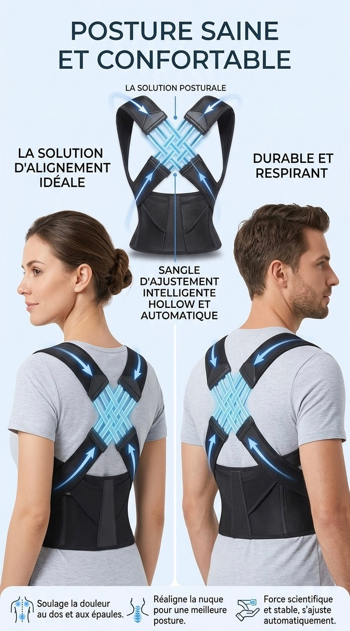 Ceinture ErgoRelief™  Améliore la Posture et soulage les douleurs épaules