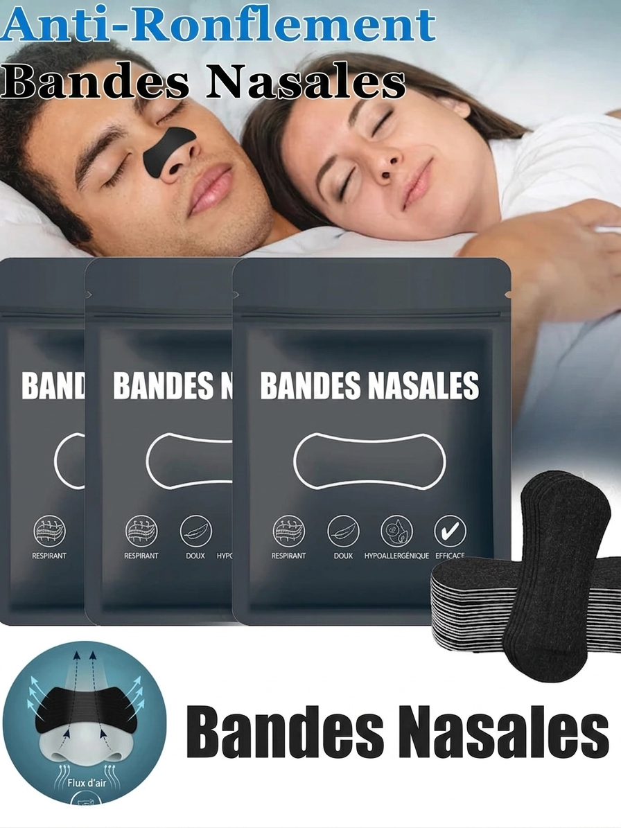 Bandes Nasales Respiratoires – Sommeil Plus Confortable